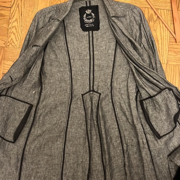 NWOT SZ M Cino Linen Jacket - Picture 9 of 11